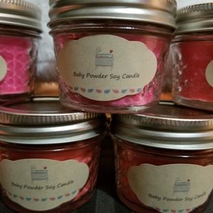 Baby Powder Scented Soy Candles  4 oz.